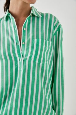 Rails Elle Shirt - Clover Stripe