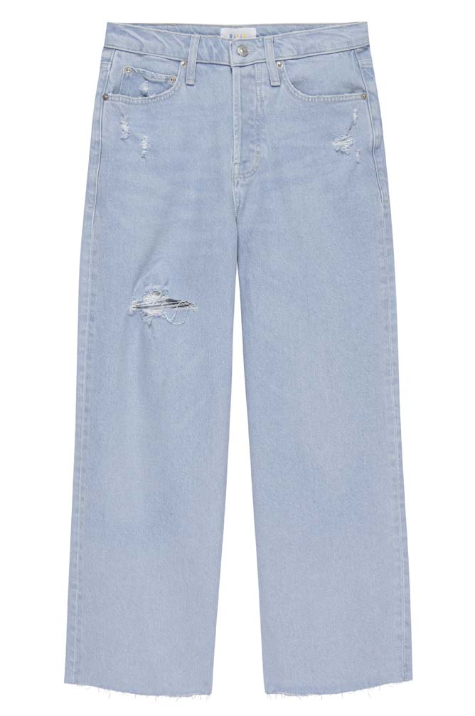 Rails Getty Cropped Wide Leg Jeans - Oceanview Distress