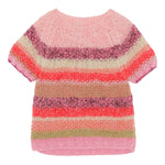 Dawn Dare Estelle Mult Knit Top - Pink Sun Stripe