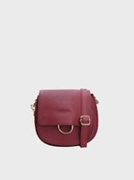 Black Colour Olivia Crossover Bag - Wine