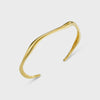 Orelia Fine Wave Bangle - Gold