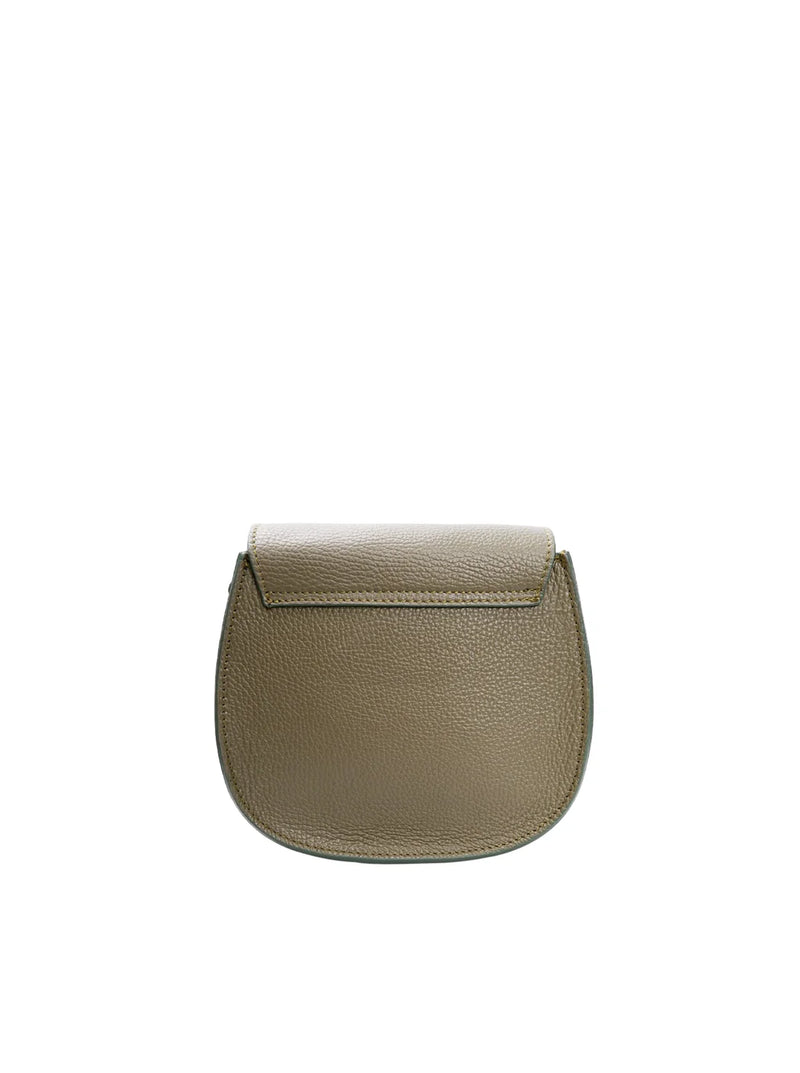 Black Colour Olivia Leather Cross body Bag - Army