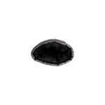 Black Colour Rosalin Metallic Mittens - Black