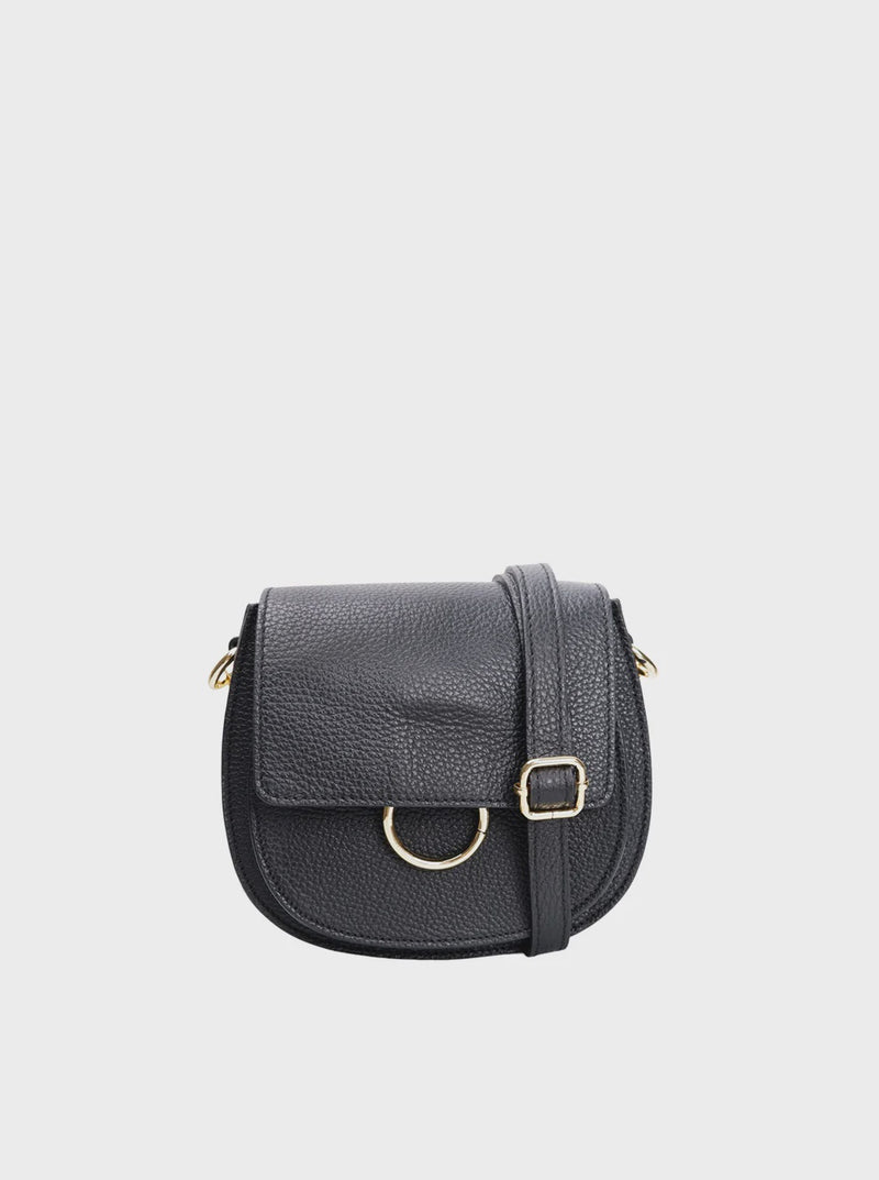Black Colour Olivia Crossover Bag - Black