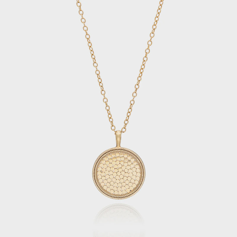 Anna Beck Classic Large Medallion Necklace - Gold