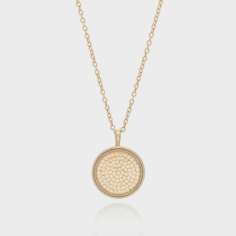 Anna Beck Classic Large Medallion Necklace - Gold