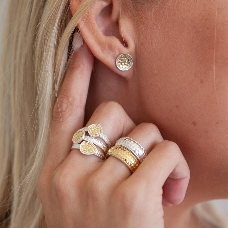 Anna Beck Dish Stud Earrings - Gold