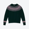 Lowie Snow Scottish Made Lambswool Jumper - Forest