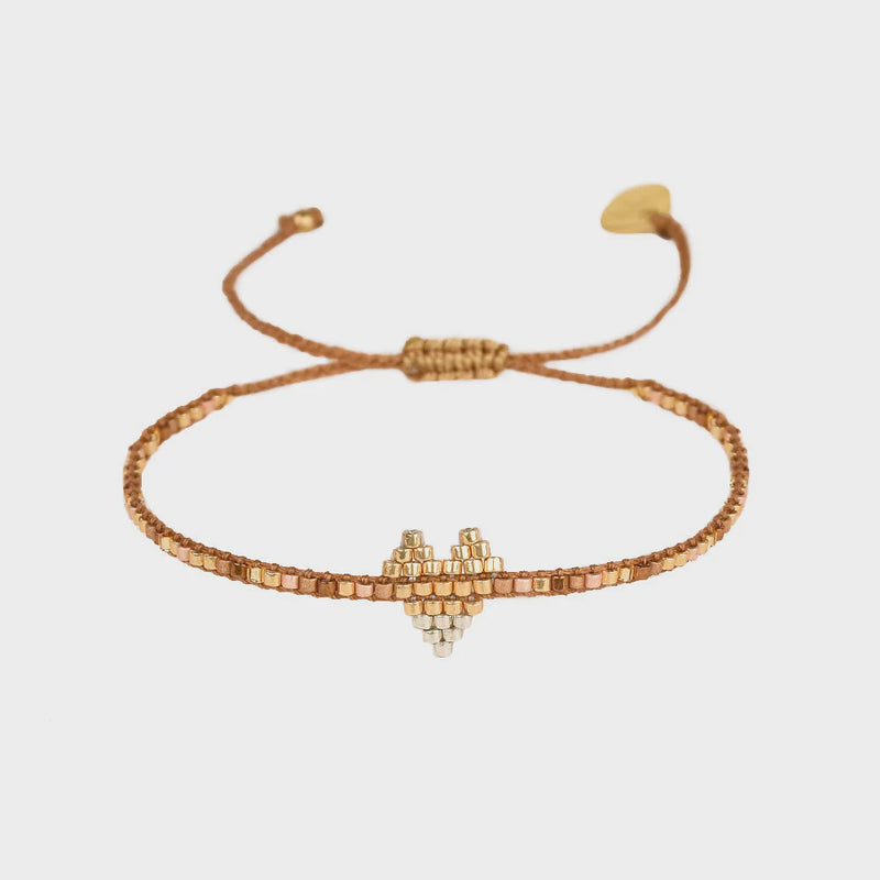 Mishky Heartsy Row Bracelet - Gold