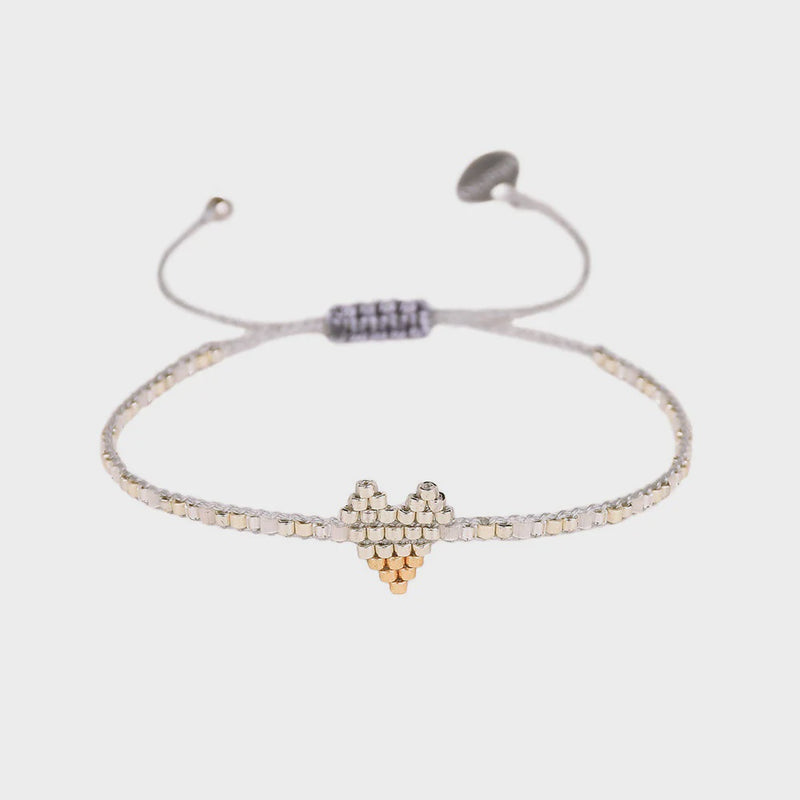 Mishky Heartsy Row Bracelet - Metallic