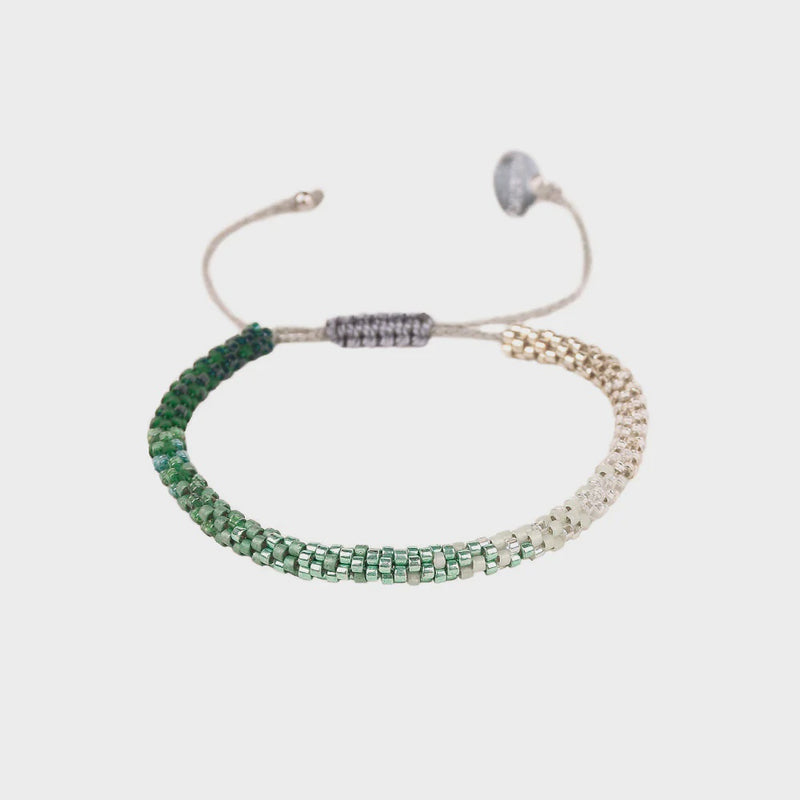 Mishky Hoopys Bracelet - Green/Silver