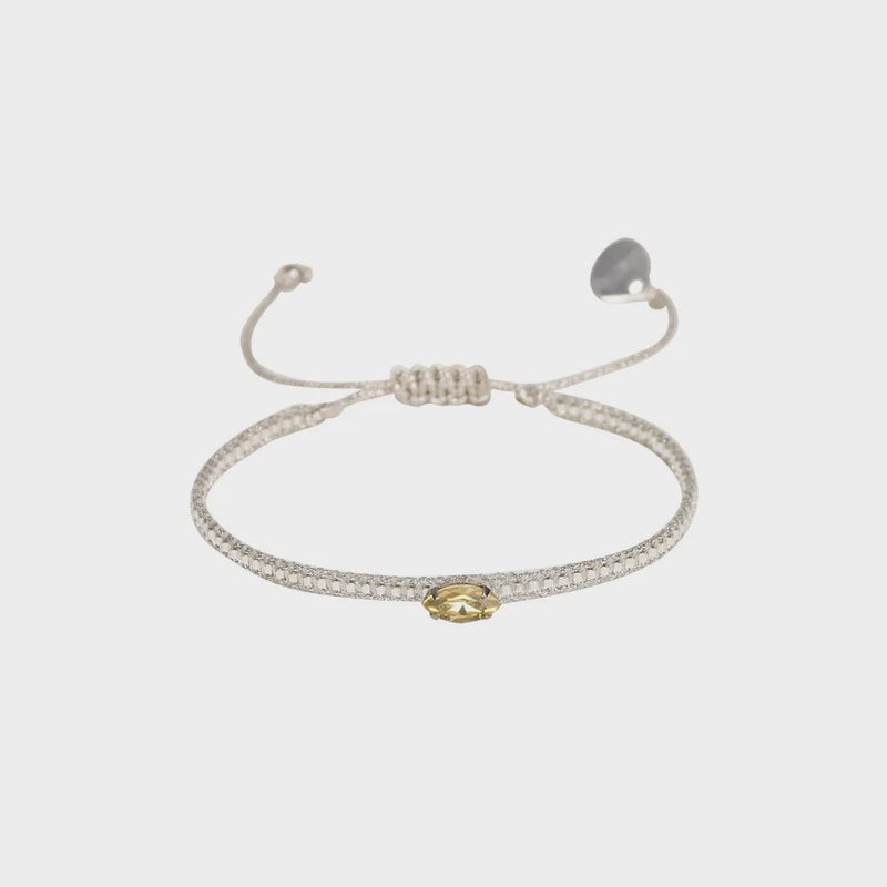 Mishky Diamond Eye Bracelet Silver - Yellow