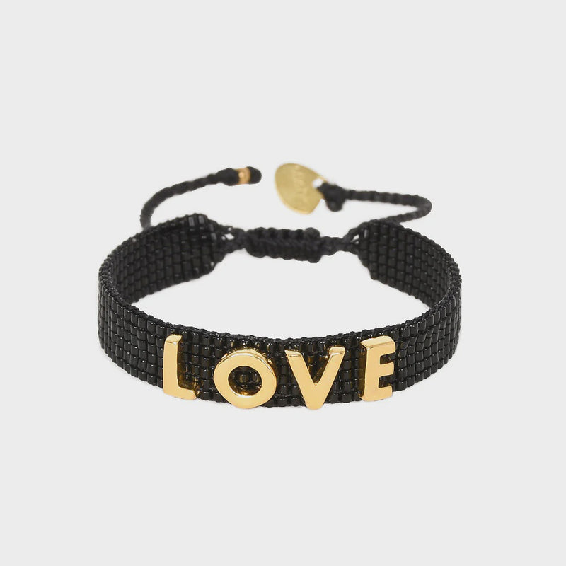 Mishky Love Letters Bracelet - Black