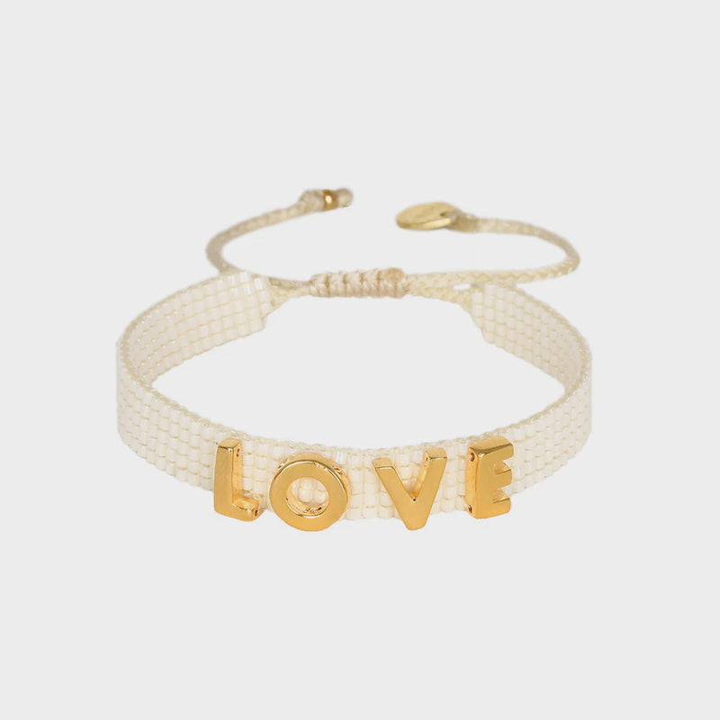 Mishky Love Letters Bracelet - White