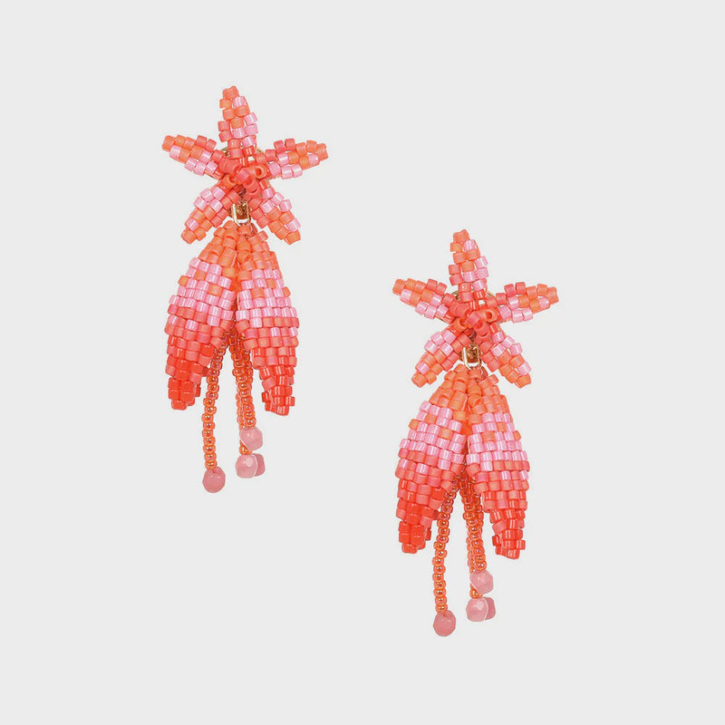 Mishky Tulipanes Earrings - Red/Pink