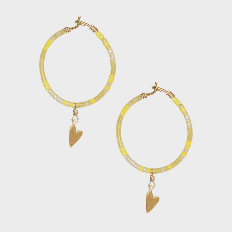 Mishky Summer Love Earrings - Yellow