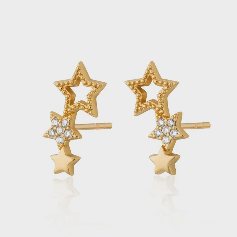 Scream pretty Hannah Martin Star Ear Climber Stud Earring - Available in Two Different Colours