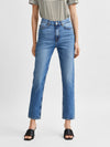 Selected Femme Amy High Waist Slim Jeans - Blue Wash Shop Lulu & M