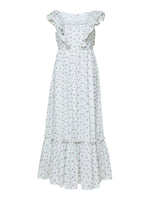 Selected Femme Susy Floral Midi Dress - Snow White