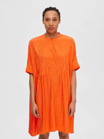 Selected Femme Abienne Dress - Orange