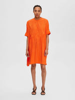 Selected Femme Abienne Dress - Orange