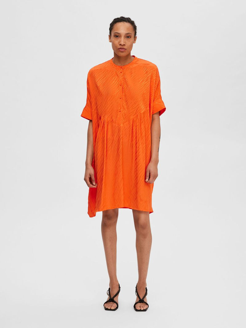 Selected Femme Abienne Dress - Orange