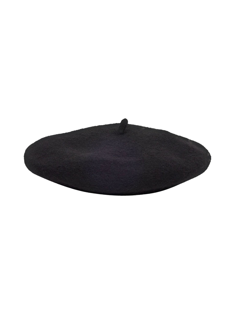 Selected Femme Gina Wool Beret - Black