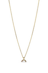 Enamel Copenhagen Sparking Rainbow Necklace - Gold