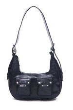 Nunoo Sally Small City Leather Bag - Black