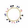 Ashiana London Florida Mini Tassel Bracelet - Navy