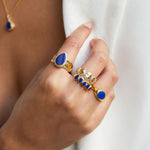 Anna Beck Lapis Hammered Drop Ring