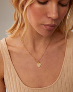 Anna Beck Medium Heart  Necklace - Gold & Silver