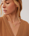 Anna Beck Smooth Rim Oval Necklace - Gold