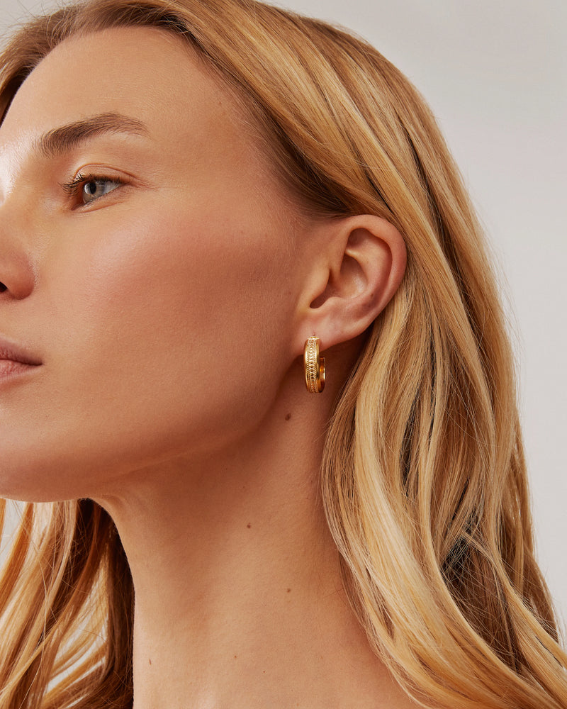 Anna Beck Classic Wide Hoop Earrings - Gold