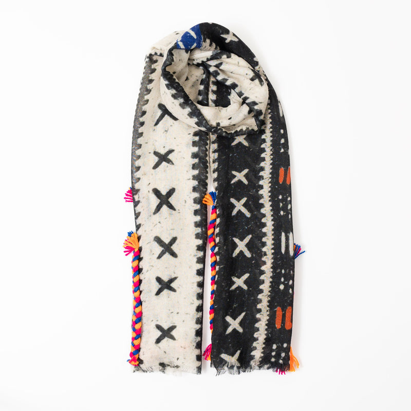 Ombre London Scarf - Geometric Print