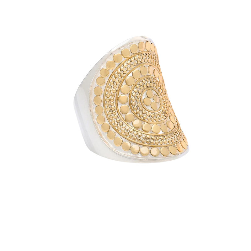 Anna Beck Classic Saddle Ring - Gold & Silver