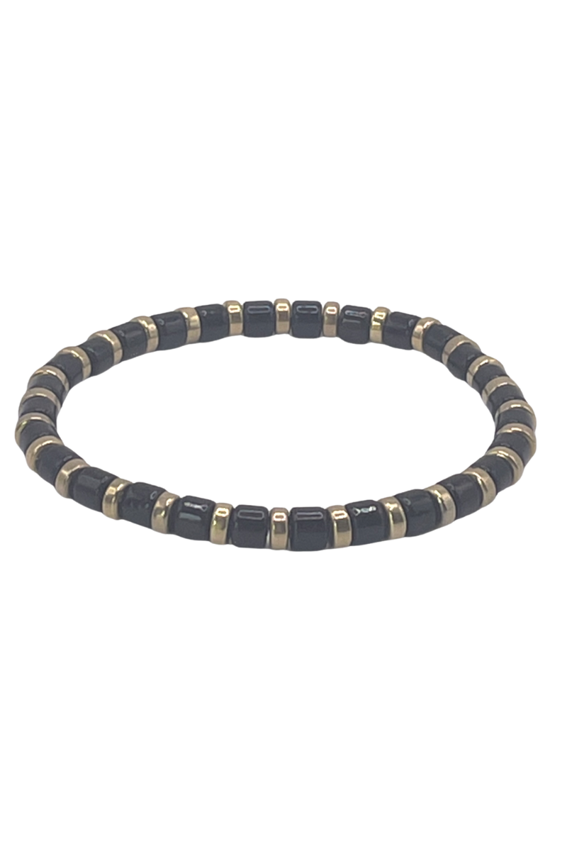 Coco and Jane Loves Mini Black and Gold Bracelet