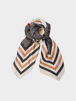 Black Colour Lizzi Mini Scarf - Black