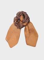 Black Colour Tammy Mini Scarf - Coffee