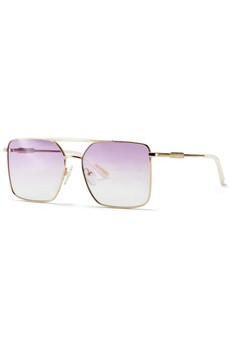 Hot Futures Almost Famous Sunglasses - Classic Gold / Purple  Lens