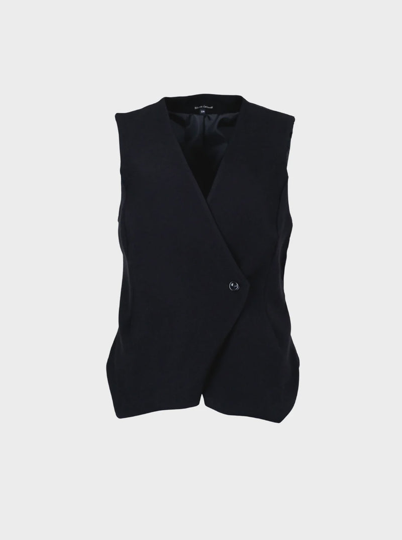 Black Colour Chicago Vest - Black