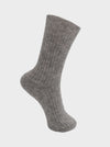 Black Colour Afrodite Alpacamix Sock - Grey