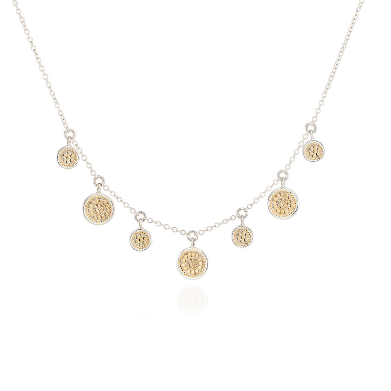 Anna Beck Mini  Disc Charm Necklace - Gold