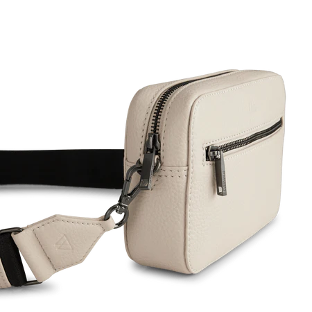Markberg EleaMBG Crossbody Bag, Grain - White Sand w/Black