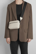 Markberg EleaMBG Crossbody Bag, Grain - White Sand w/Black