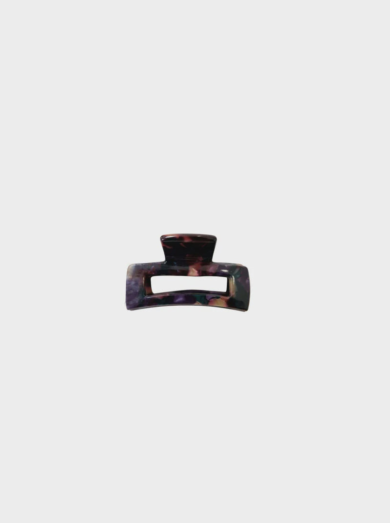 Black Colour Berlin Small Hair Clip - Purple