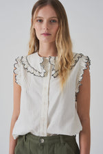 Seventy + Mochi Phoebe Blouse - White Denim