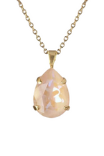 Caroline Svedbom Mini Drop Necklace Gold - Ivory Cream Delite