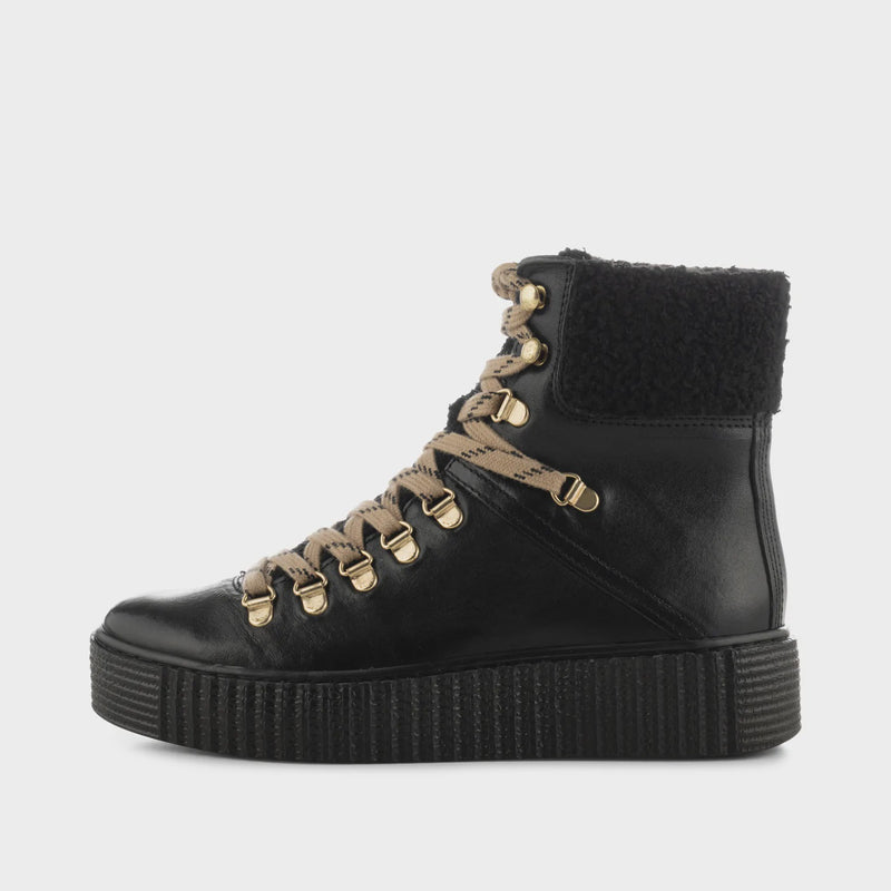 Shoe The Bear Agda Leather Warm Boot - Black