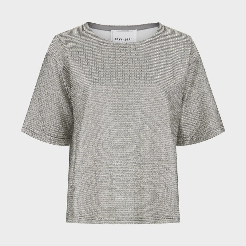 Dawn Dare Aletta Sequin Top - Silver